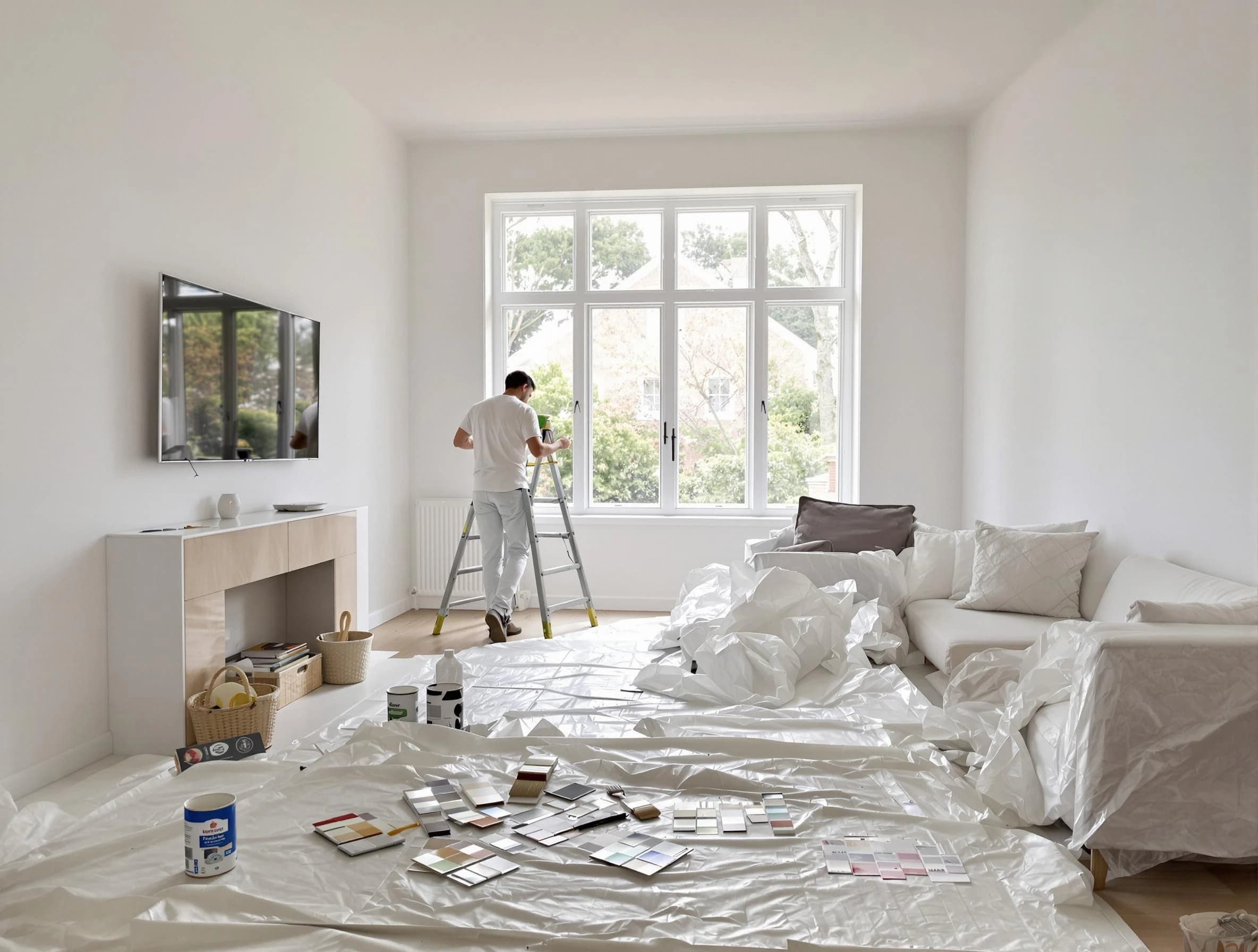 Carefree House Painters professional applying interior paint in Carefree, AZ