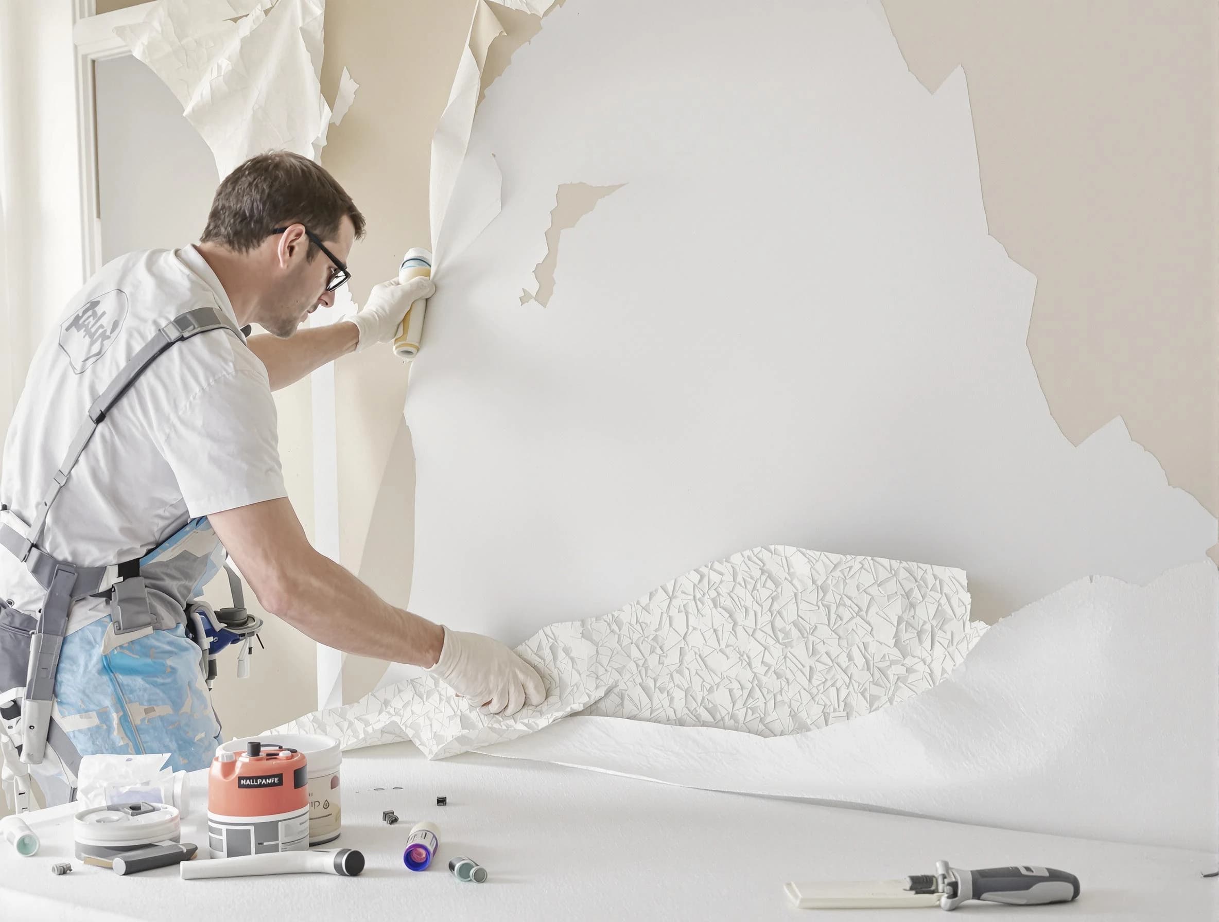 Detailed wallpaper removal and wall prep by Carefree House Painters in Carefree