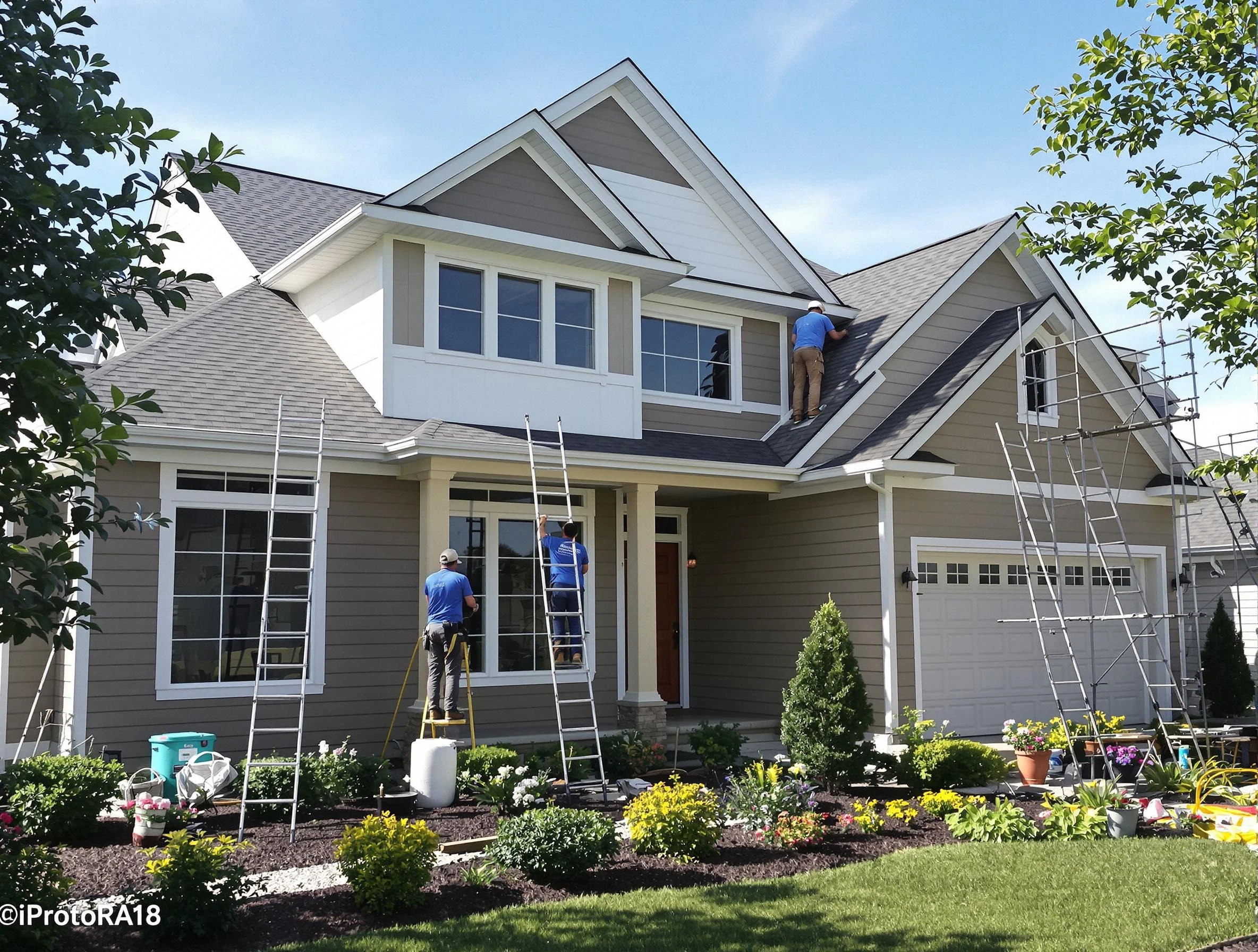Detailed exterior painting by Carefree House Painters in Carefree